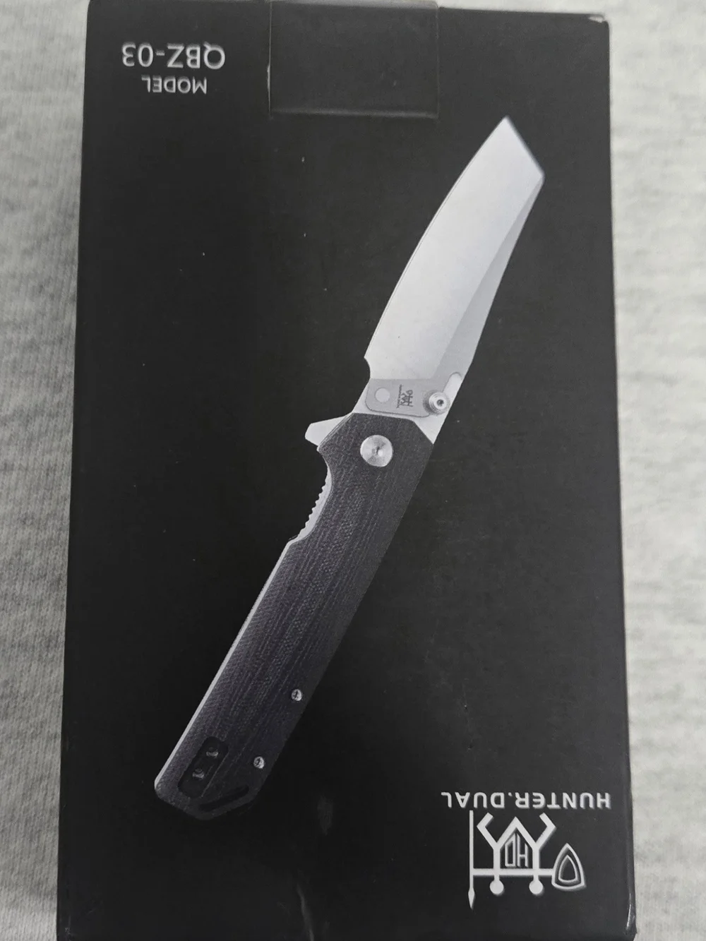 Hunter Dual Black Packaging Box with White Text